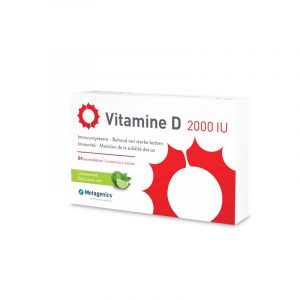 Naravni D vitamin Metagenics Vitamin D3 2000IU 84 žvečljivih tablet 20g